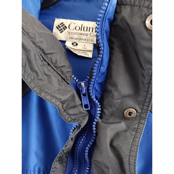 Columbia Jacket Mens Medium Blue Full Zip Coat *Read - Picture 10 of 11